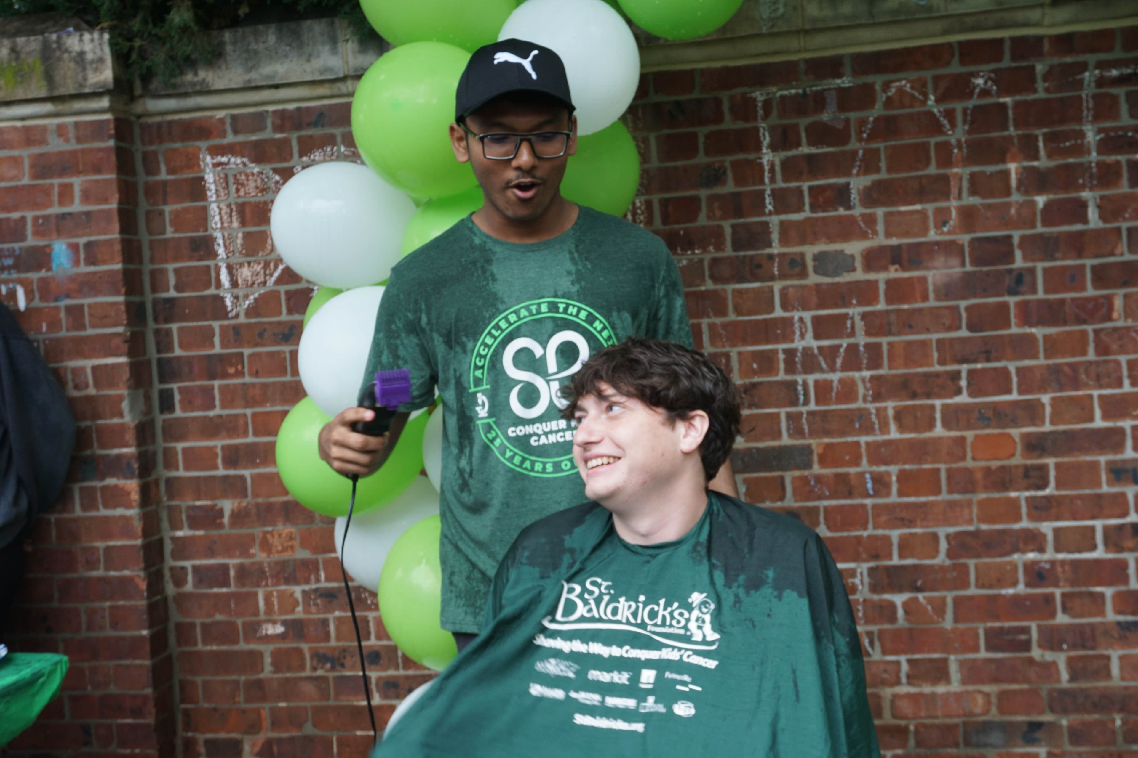 Head-shaving event for St. Baldrick's Foundation